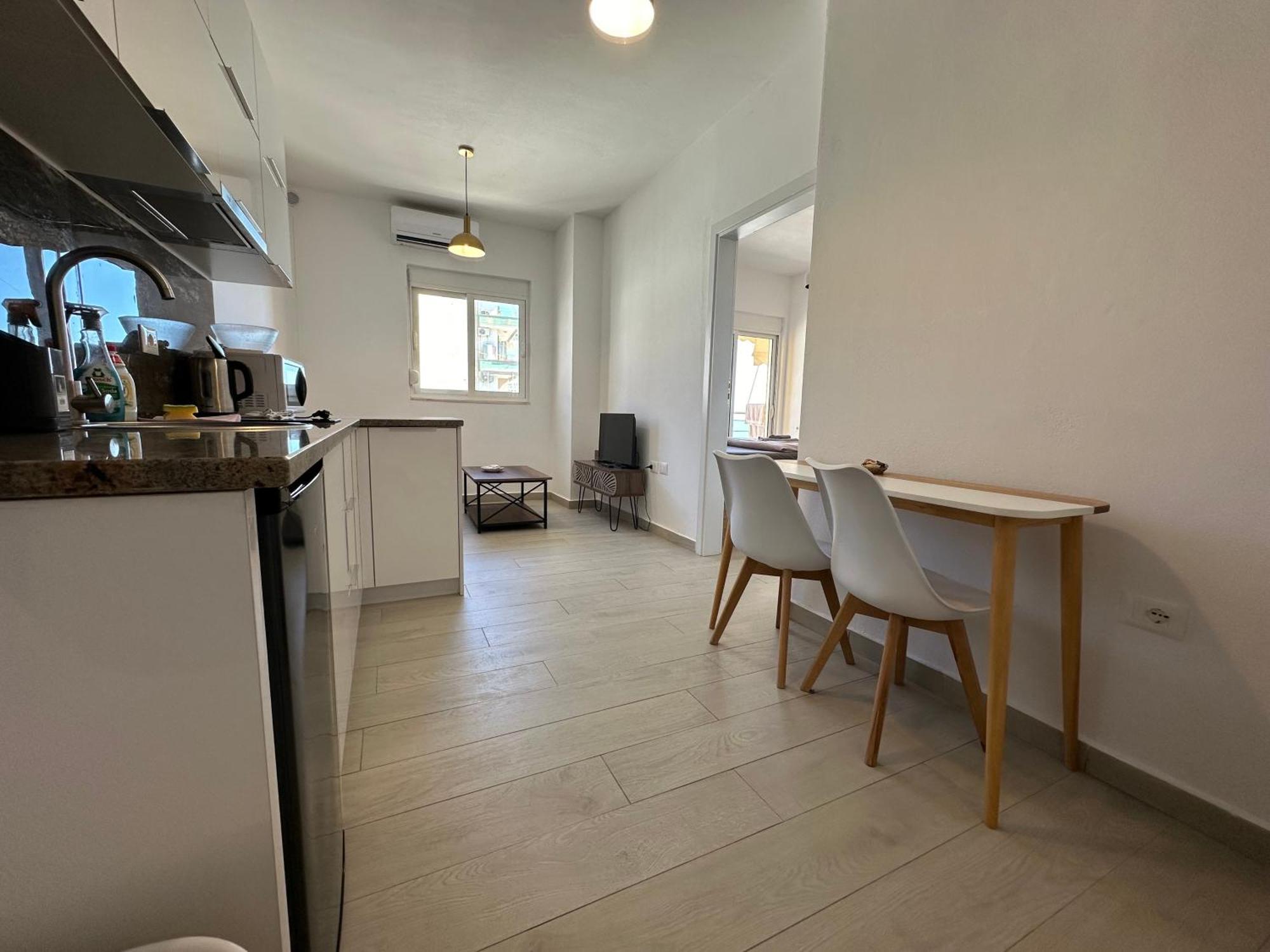 Blue And Salmon Apartment
